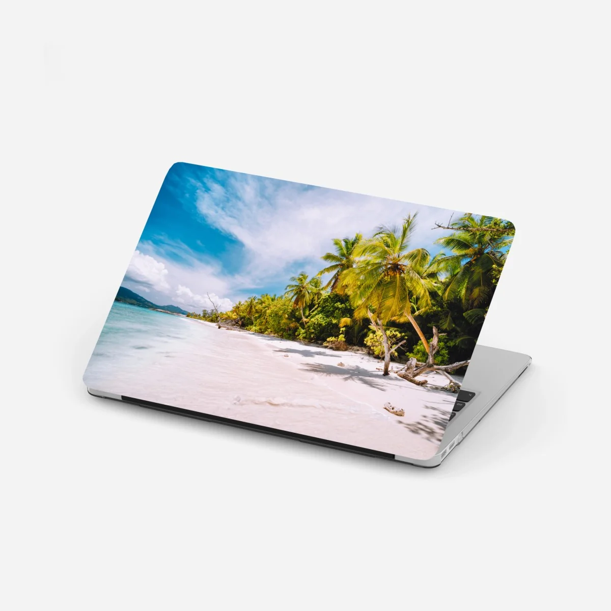 Naklejka na laptopa tropikalna plaża z palmami – Wallissimo® Naklejka na laptopa tropikalna plaża z palmami – Wallissimo®