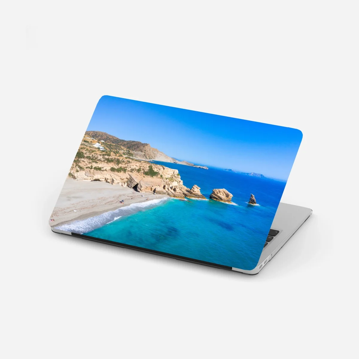 Naklejka na laptopa turkusowa nadmorska oaza – Wallissimo® Naklejka na laptopa turkusowa nadmorska oaza – Wallissimo®