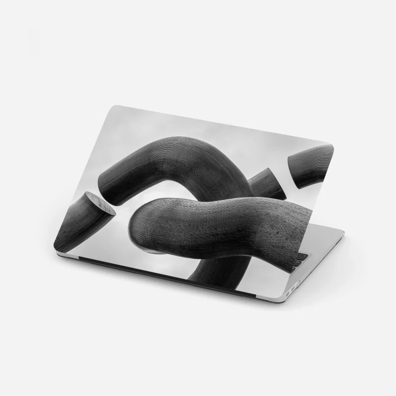 Naklejka na laptopa nowoczesna niebieska szklana elewacja – Wallissimo®