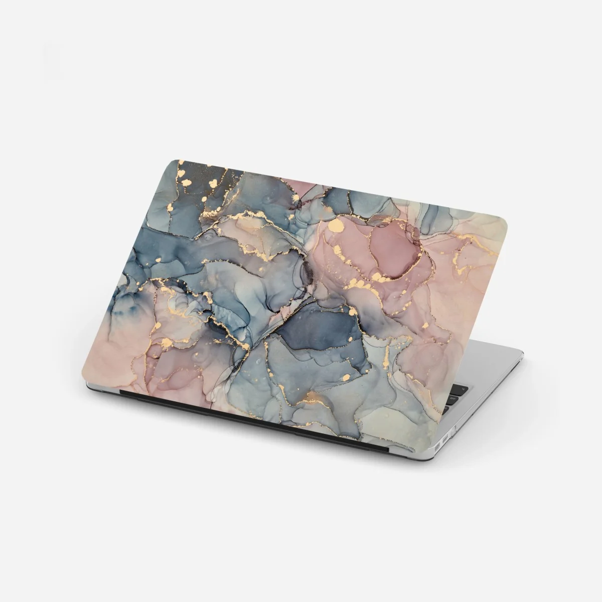 Naklejka na laptopa delikatne pastelowe płynne marmury ze złotymi żyłkami – Wallissimo® Naklejka na laptopa delikatne pastelowe płynne marmury ze złotymi żyłkami – Wallissimo®