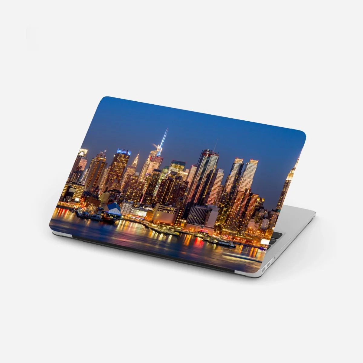 Naklejka na laptopa panorama Nowego Jorku o zmierzchu – Wallissimo® Naklejka na laptopa panorama Nowego Jorku o zmierzchu – Wallissimo®