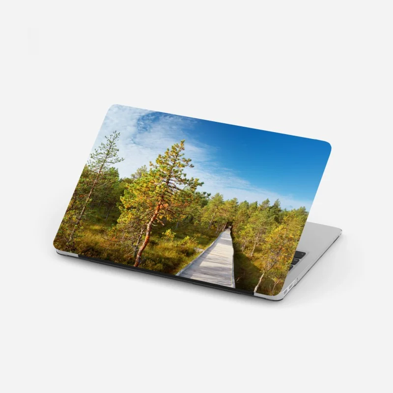 Naklejka na laptopa pole czerwonych maków – Wallissimo®