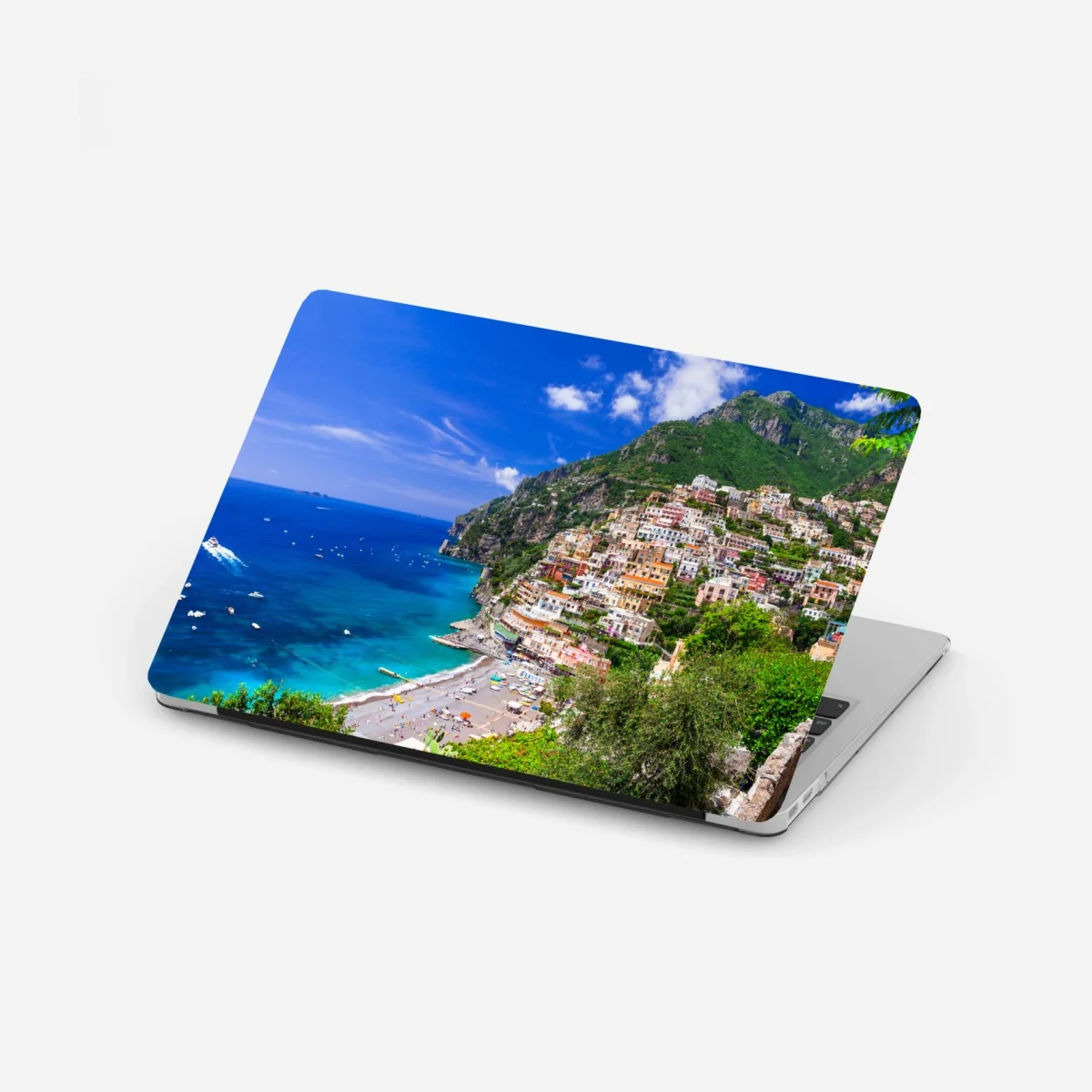 Naklejka na laptopa słoneczna panorama Positano na Wybrzeżu Amalfi – Wallissimo®