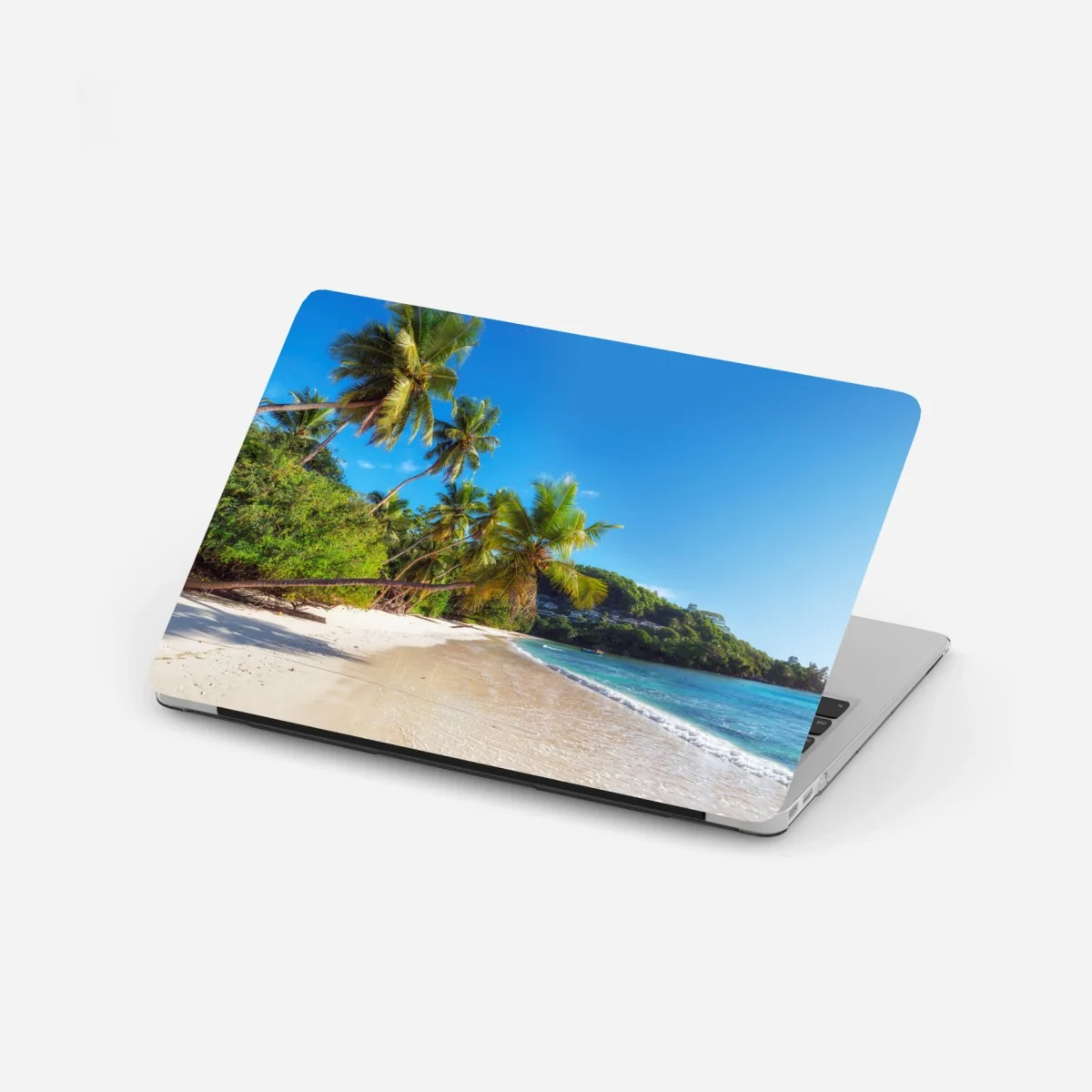 Naklejka na laptopa tropikalna plaża z palmami – Wallissimo® Naklejka na laptopa tropikalna plaża z palmami – Wallissimo®