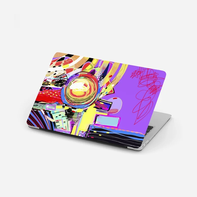 Naklejka na laptopa tropikalna plaża z palmami – Wallissimo®