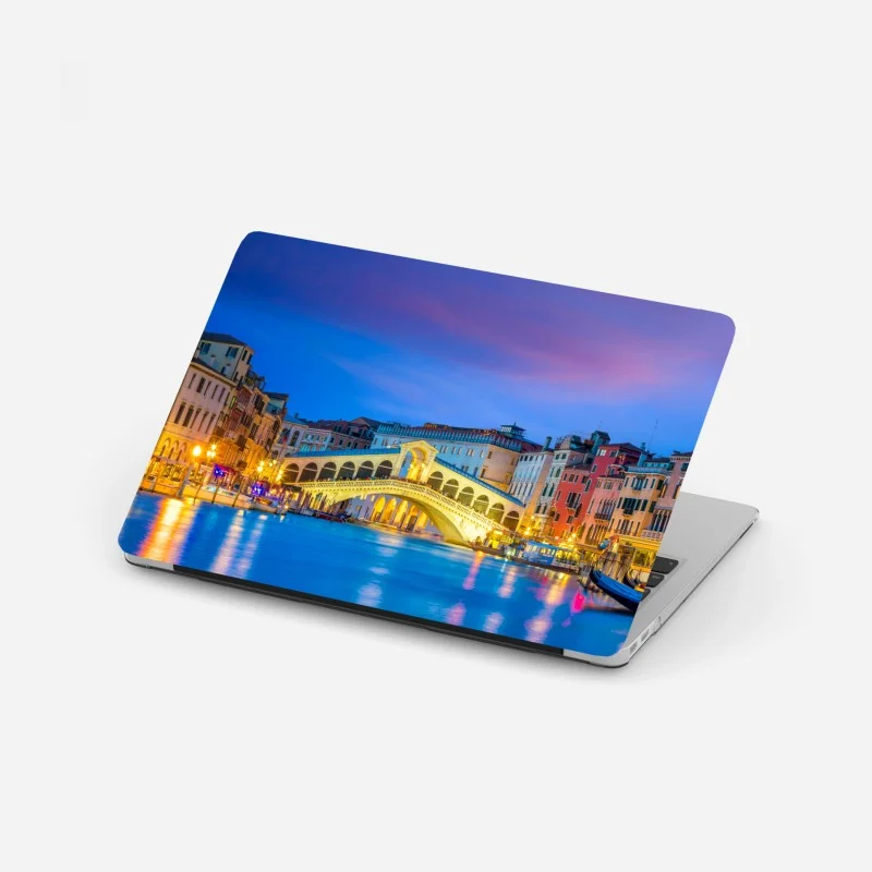 Naklejka na laptopa most Rialto o zmierzchu, Wenecja