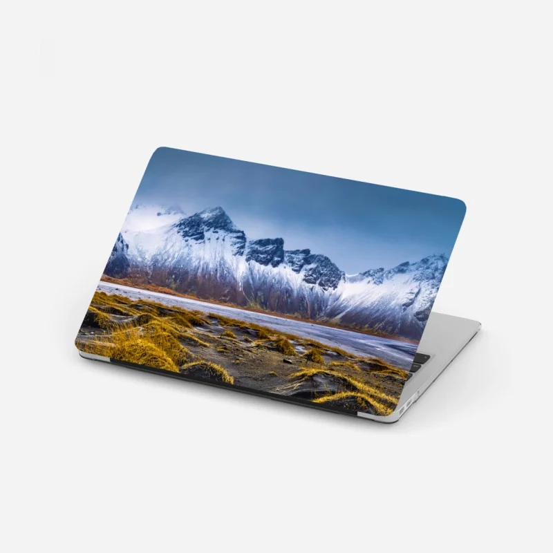 Naklejka na laptopa monochromatyczny marmur atramentowy abstrakcja – Wallissimo®