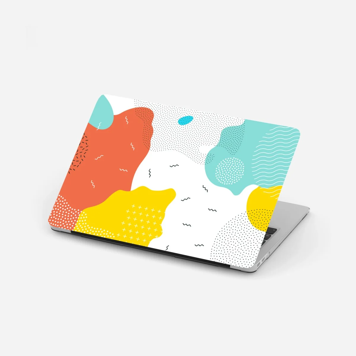 Naklejka na laptopa zabawne abstrakcyjne kształty w żywych kolorach – Wallissimo® Naklejka na laptopa zabawne abstrakcyjne kształty w żywych kolorach – Wallissimo®