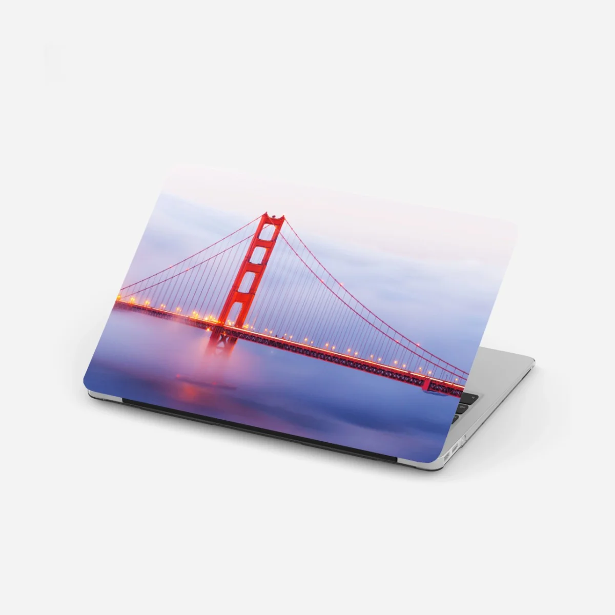 Naklejka na laptopa Golden Gate most we mgle – Wallissimo® Naklejka na laptopa Golden Gate most we mgle – Wallissimo®