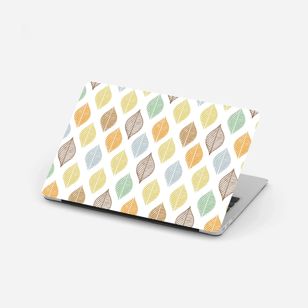 Naklejka na laptopa pastelowy wzór liści na ścianę – Wallissimo® Naklejka na laptopa pastelowy wzór liści na ścianę – Wallissimo®