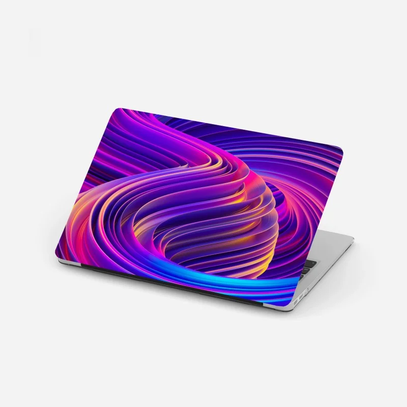 Naklejka na laptopa mglisty szronowy las – Wallissimo®