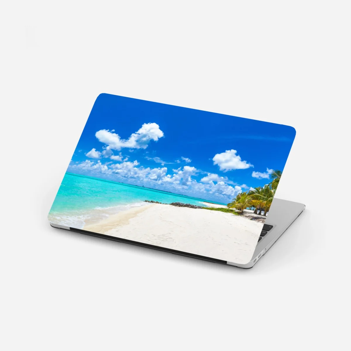 Naklejka na laptopa Malediwy turkusowa plaża panorama – Wallissimo® Naklejka na laptopa Malediwy turkusowa plaża panorama – Wallissimo®