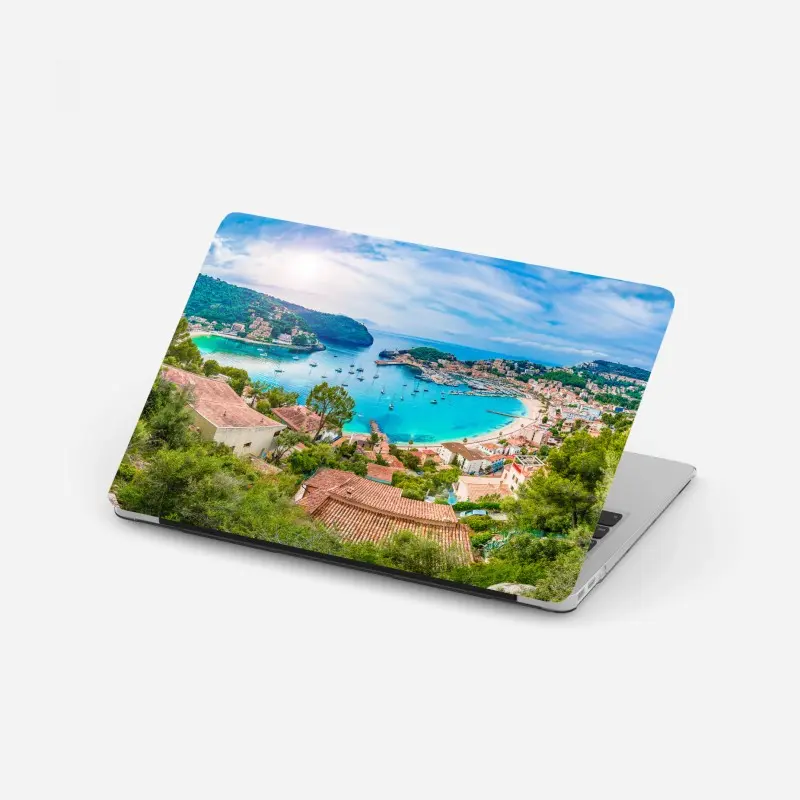 Naklejka na laptopa słoneczna panorama Port de Soller