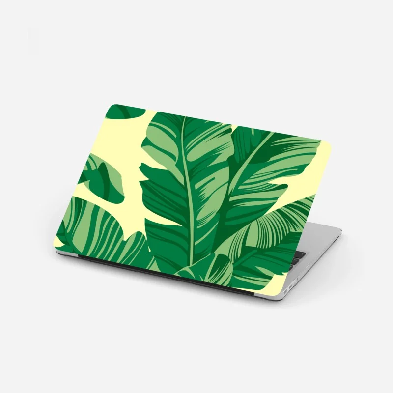 Naklejka na laptopa wzór liści bananowca