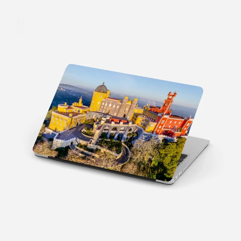 Naklejka na laptopa żywy abstrakcyjny wzór fal – Wallissimo®