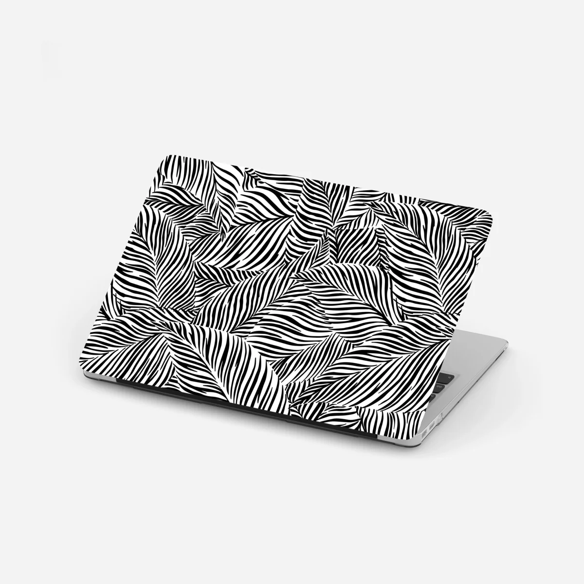 Naklejka na laptopa monochromatyczny wzór tropikalnych liści – Wallissimo® Naklejka na laptopa monochromatyczny wzór tropikalnych liści – Wallissimo®