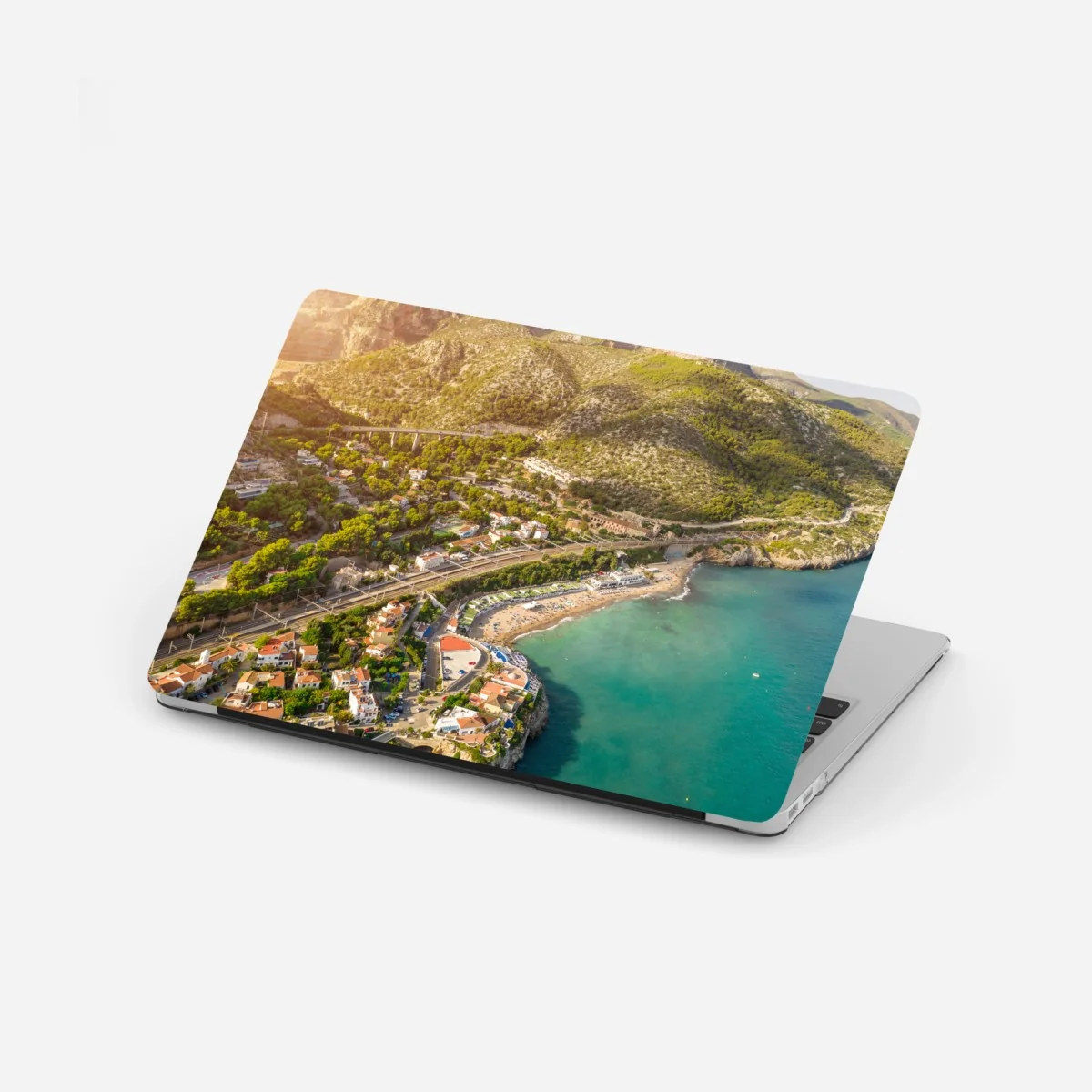 Naklejka na laptopa turkusowy nadmorski pejzaż z lotu ptaka – Wallissimo® Naklejka na laptopa turkusowy nadmorski pejzaż z lotu ptaka – Wallissimo®