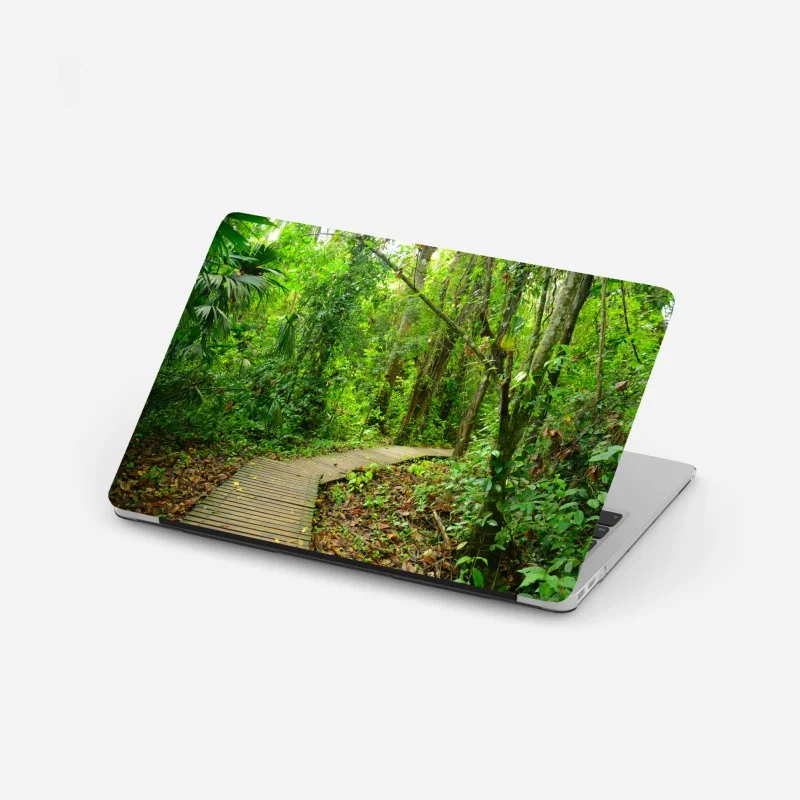 Naklejka na laptopa panorama Dubaju z Burj Khalifa o zachodzie słońca – Wallissimo®