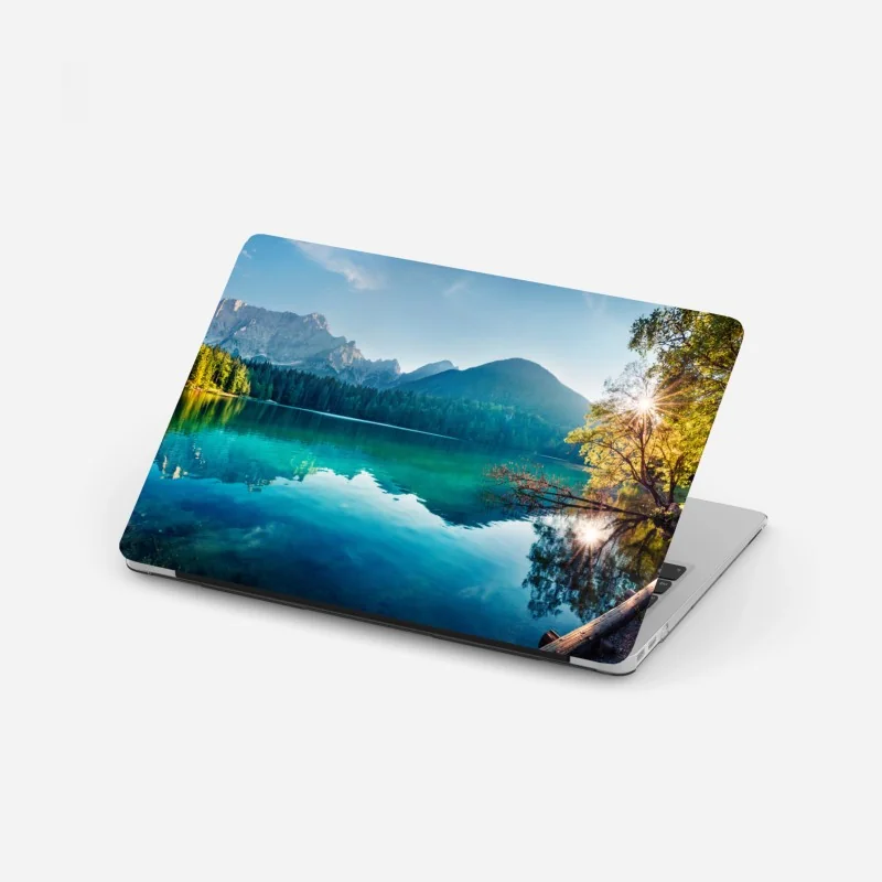 Naklejka na laptopa palmy na plaży w Punta Cana – Wallissimo®