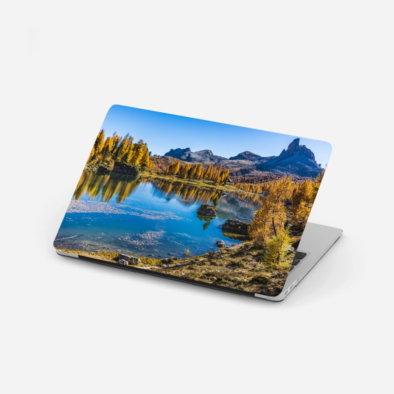 Naklejka na laptopa flamingi nad Laguna Colorada, Boliwia – Wallissimo®