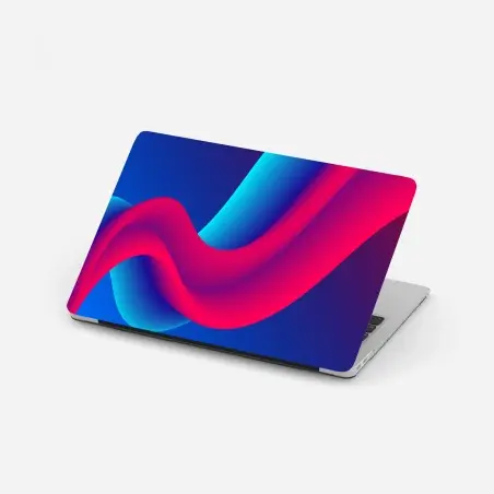 Naklejka na laptopa żywe falujące gradienty – Wallissimo®