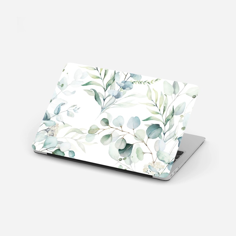 Naklejka na laptopa pastelowe magnolie na beżowym tle – Wallissimo®