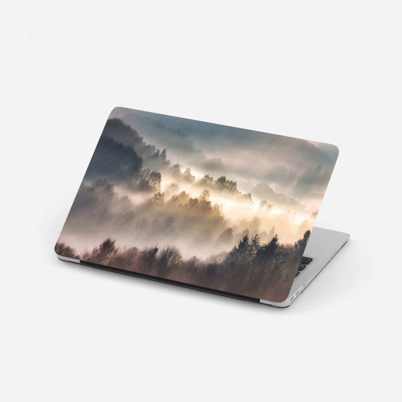 Naklejka na laptopa intensywny pomarańczowy przepływ – Wallissimo®