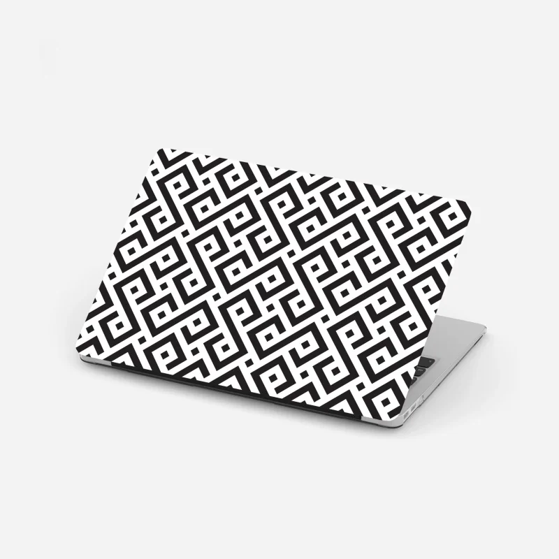 Naklejka na laptopa tropikalna turkusowa plaża z palmami – Wallissimo®