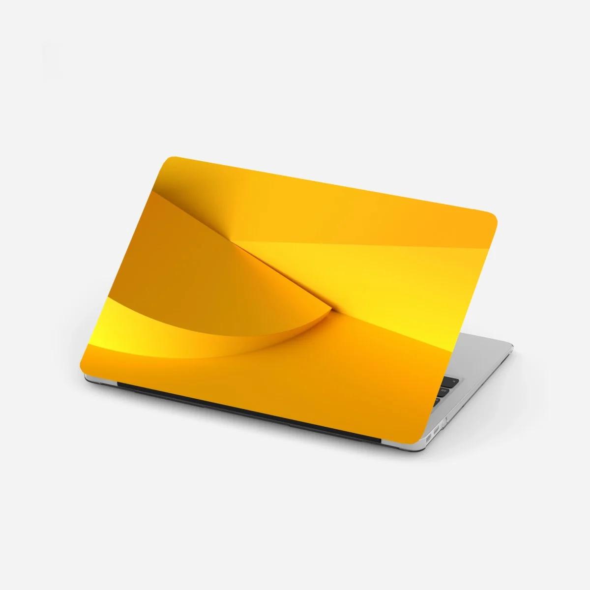 Naklejka na laptopa żółta geometryczna abstrakcja 3d – Wallissimo® Naklejka na laptopa żółta geometryczna abstrakcja 3d – Wallissimo®