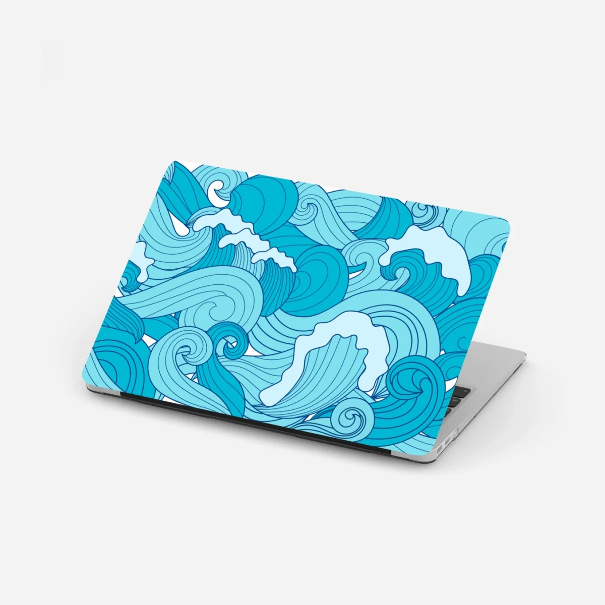 Naklejka na laptopa niebieskie fale oceanu – Wallissimo® Naklejka na laptopa niebieskie fale oceanu – Wallissimo®