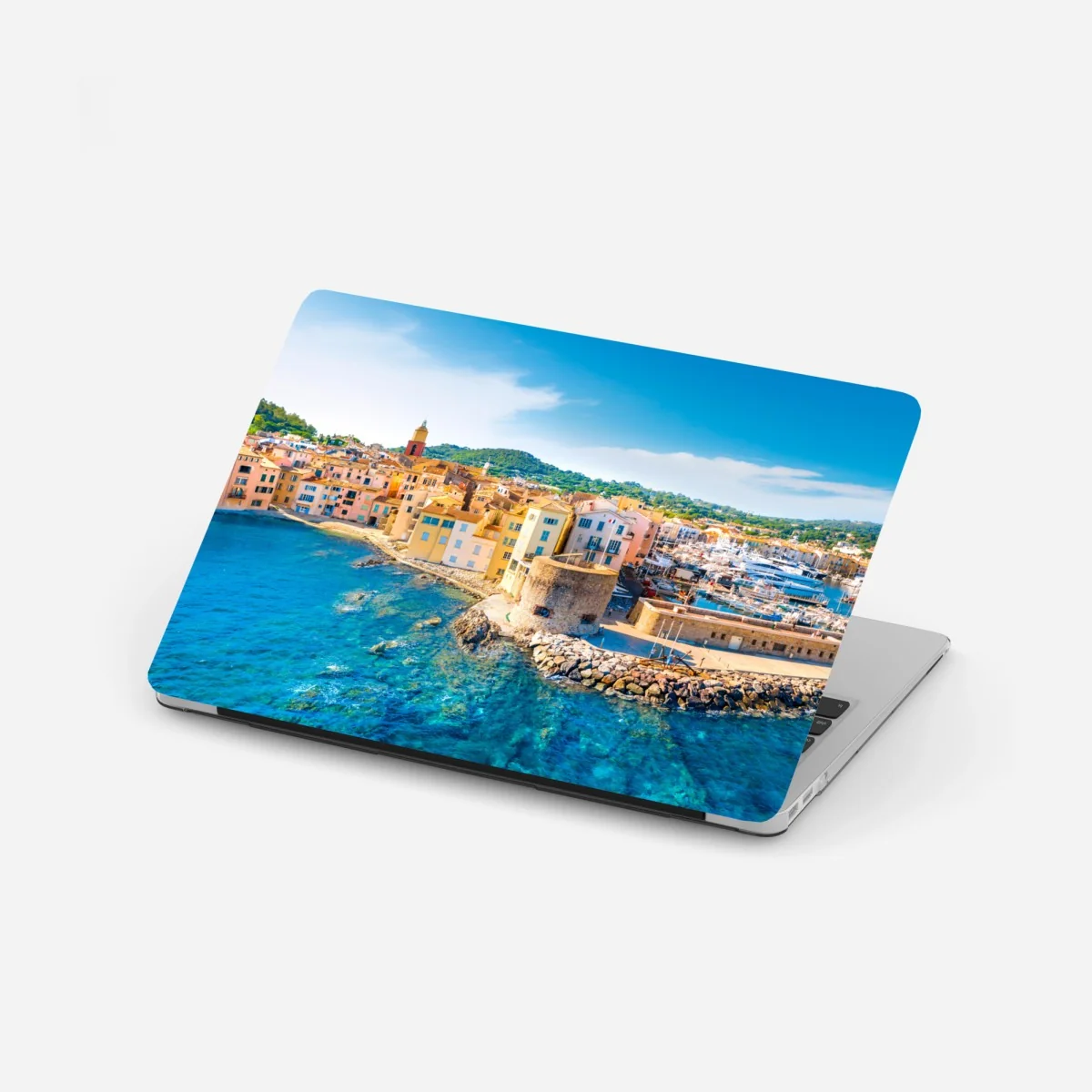 Naklejka na laptopa słoneczny port śródziemnomorski – Wallissimo®