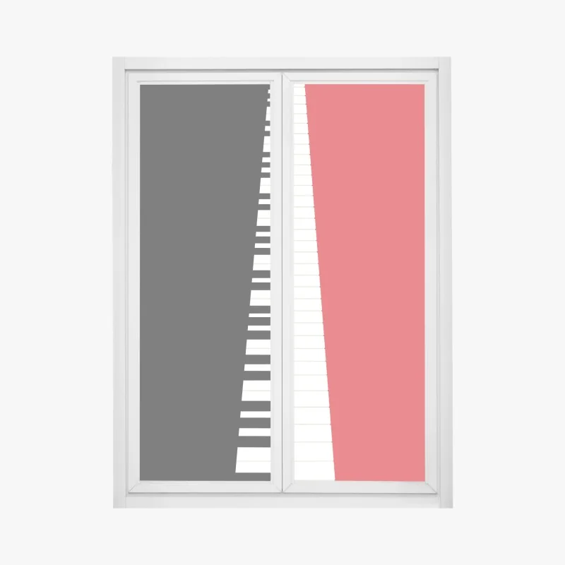 Naklejka na okno złote płynne linie abstrakcyjny wzór – Wallissimo®