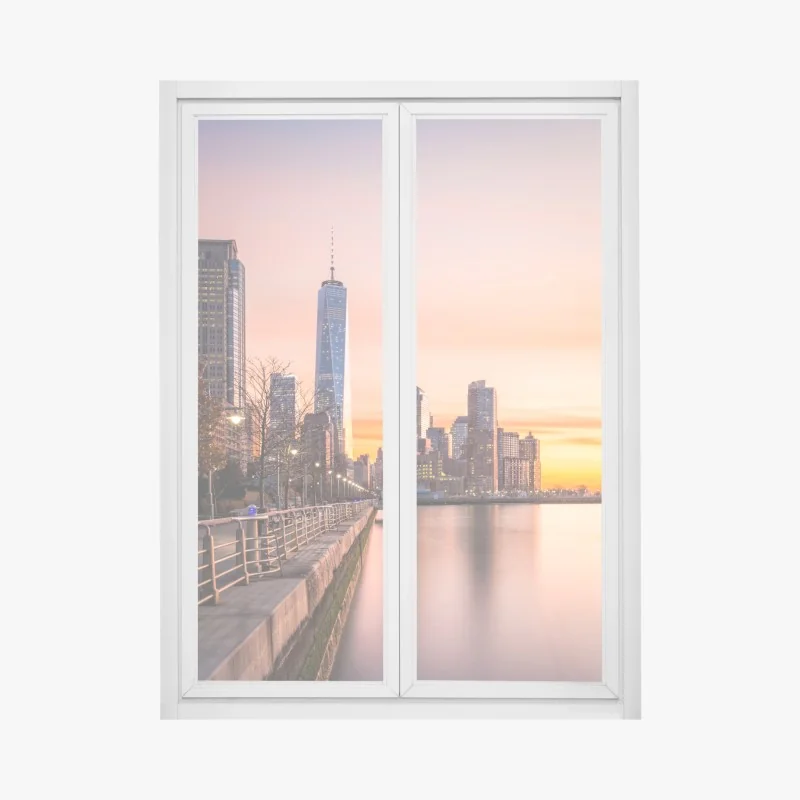 Naklejka na okno monochromatyczny marmur atramentowy abstrakcja – Wallissimo®