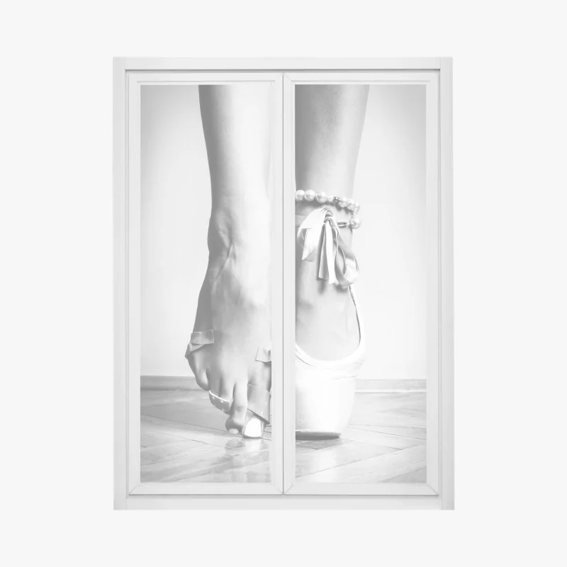 Naklejka na okno słoneczny zielony las wiosną – Wallissimo®