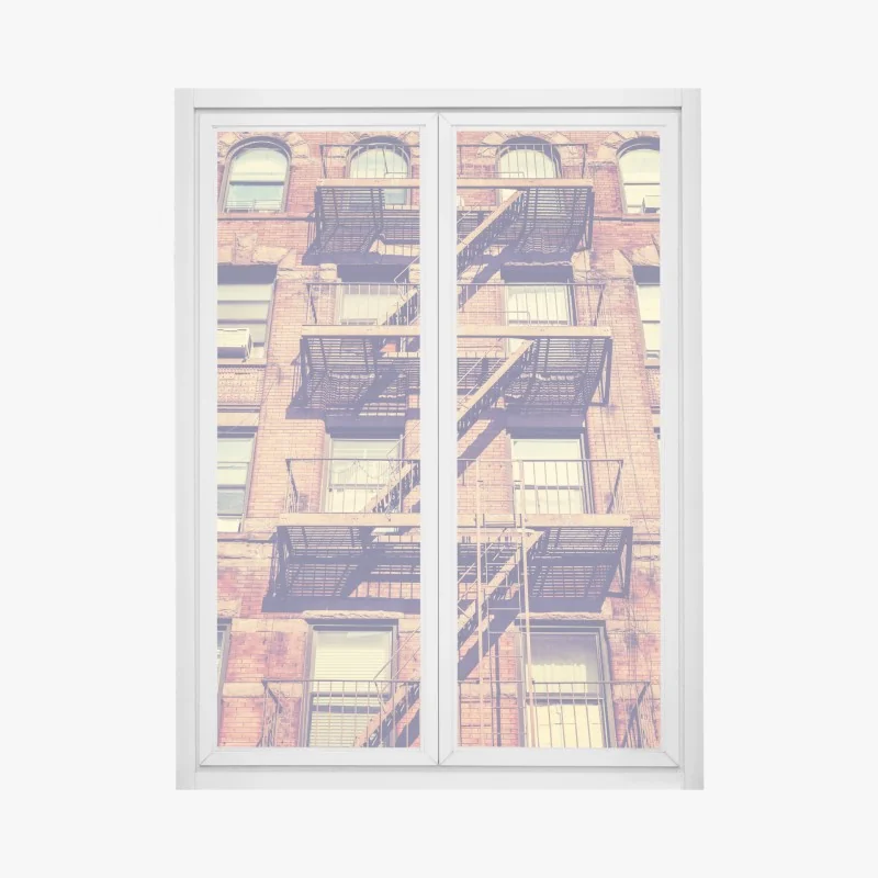 Naklejka na okno noc pełna gwiazd nad Ushba – Wallissimo®