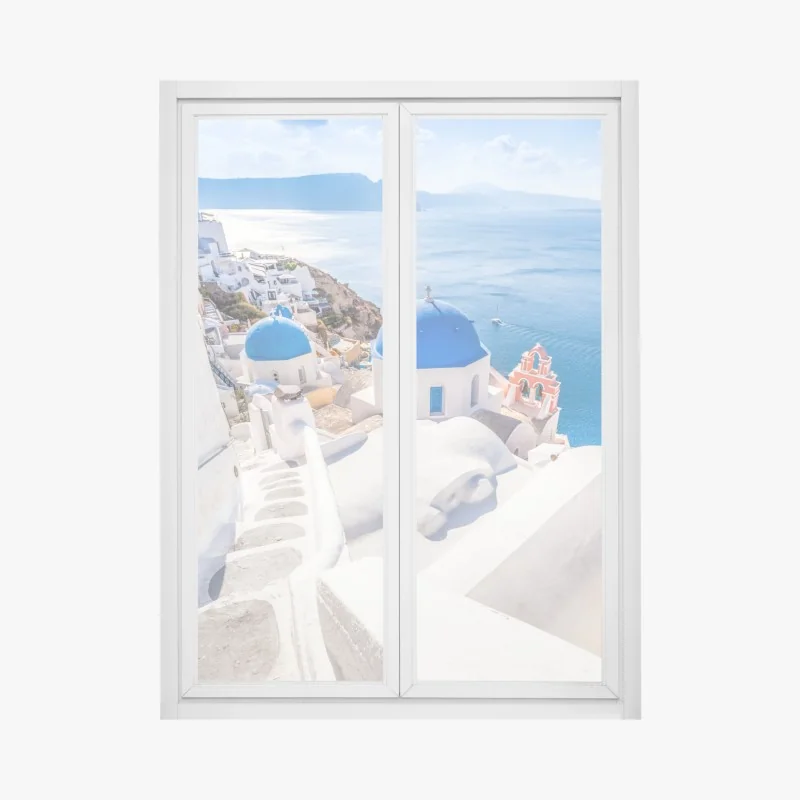 Naklejka na okno monochromatyczny przepływ komórek – Wallissimo®