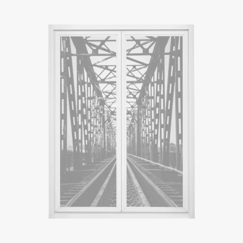 Naklejka na okno Toskania sielankowe wzgórza o zachodzie słońca – Wallissimo®