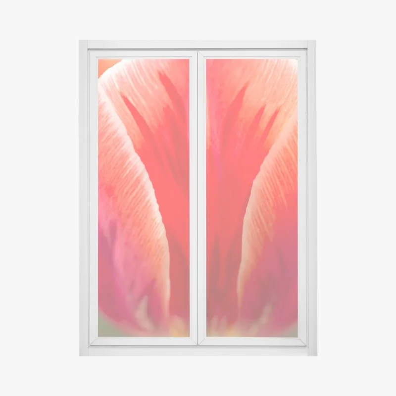 Naklejka na okno elegancka złota ilustracja kwiatowa – Wallissimo®