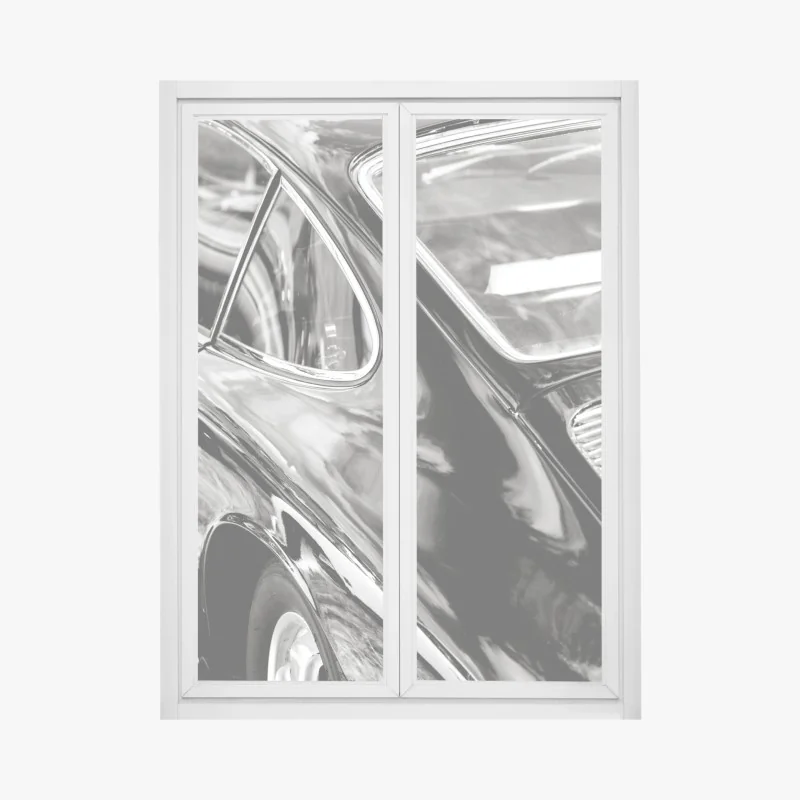 Naklejka na okno tropikalna kładka w bujnym lesie – Wallissimo®