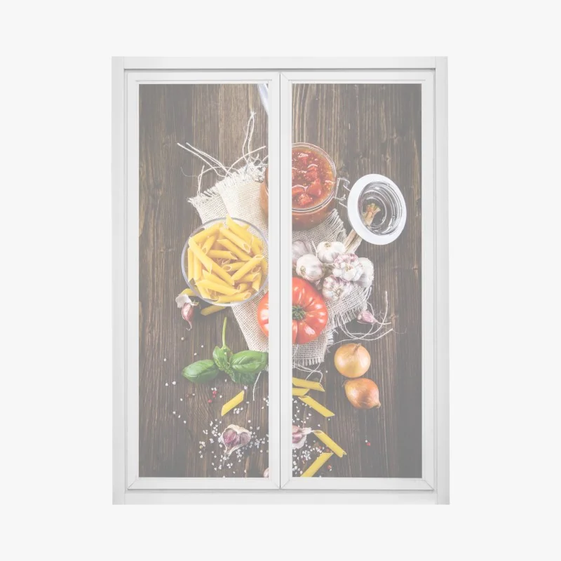 Naklejka na okno turkusowy geometryczny wzór rombów – Wallissimo®