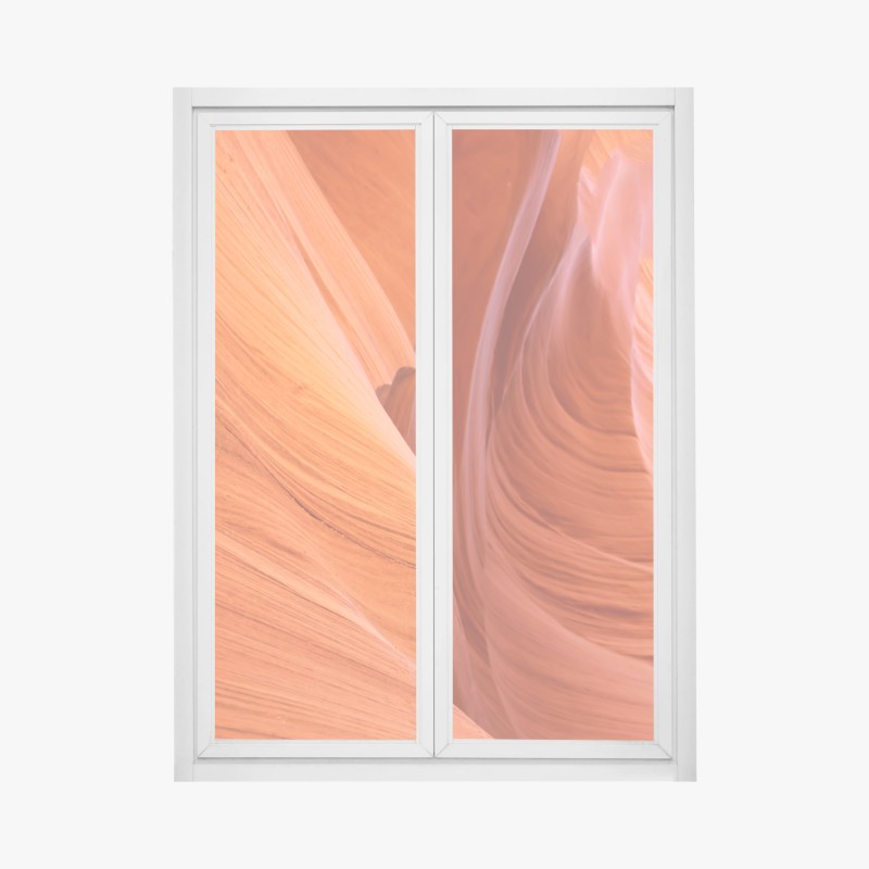 Naklejka na okno geometryczny łuk nowoczesnej architektury – Wallissimo®