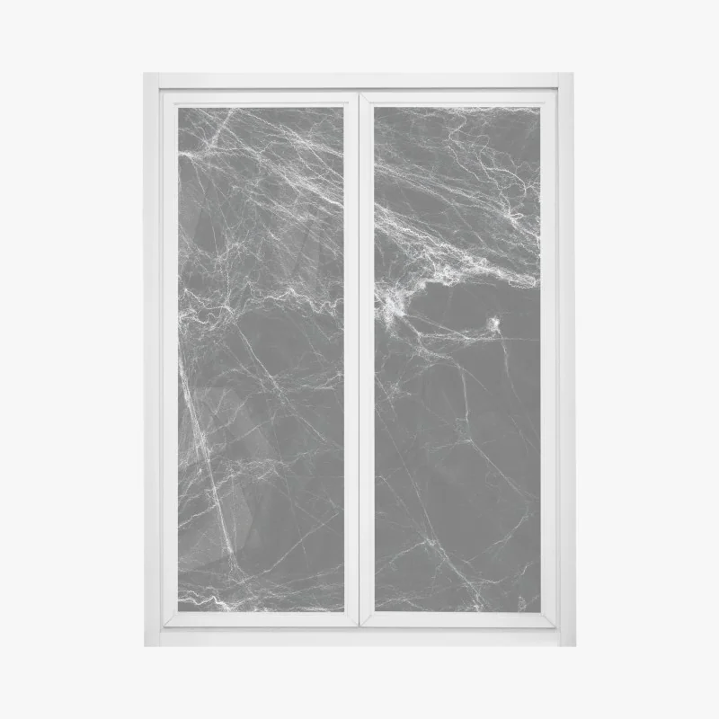 Naklejka na okno delikatne pastelowe płynne marmury ze złotymi żyłkami – Wallissimo®