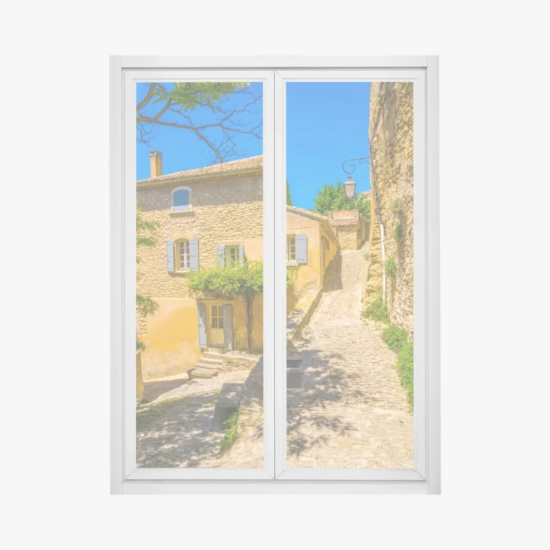 Naklejka na okno żywy abstrakcyjny wzór kształtów – Wallissimo®