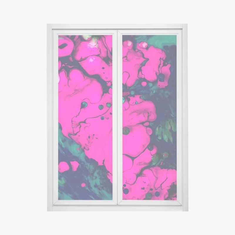 Naklejka na okno słoneczniki na czarnym tle – Wallissimo®