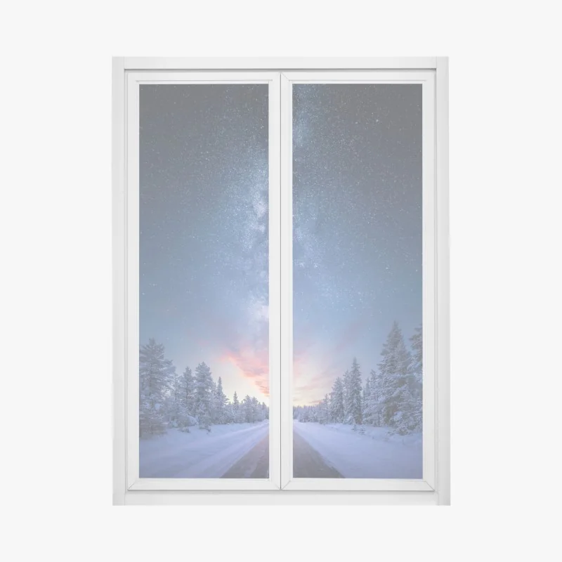 Naklejka na okno turkusowe fale nad plażą Kelingking, Nusa Penida – Wallissimo®