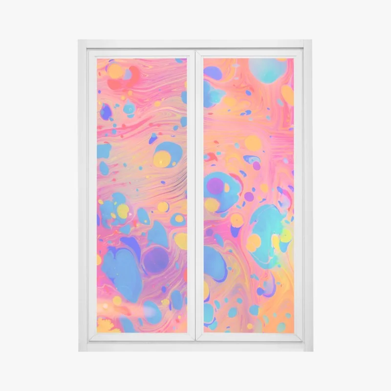 Naklejka na okno Perth panorama miasta o zachodzie słońca – Wallissimo®