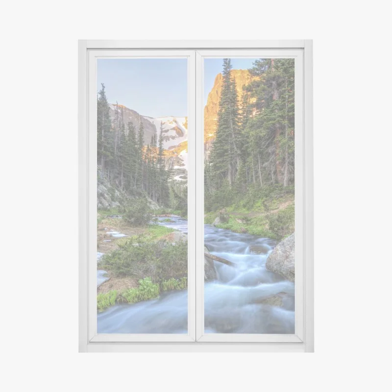 Naklejka na okno plaża z palmami w Punta Cana – Wallissimo®