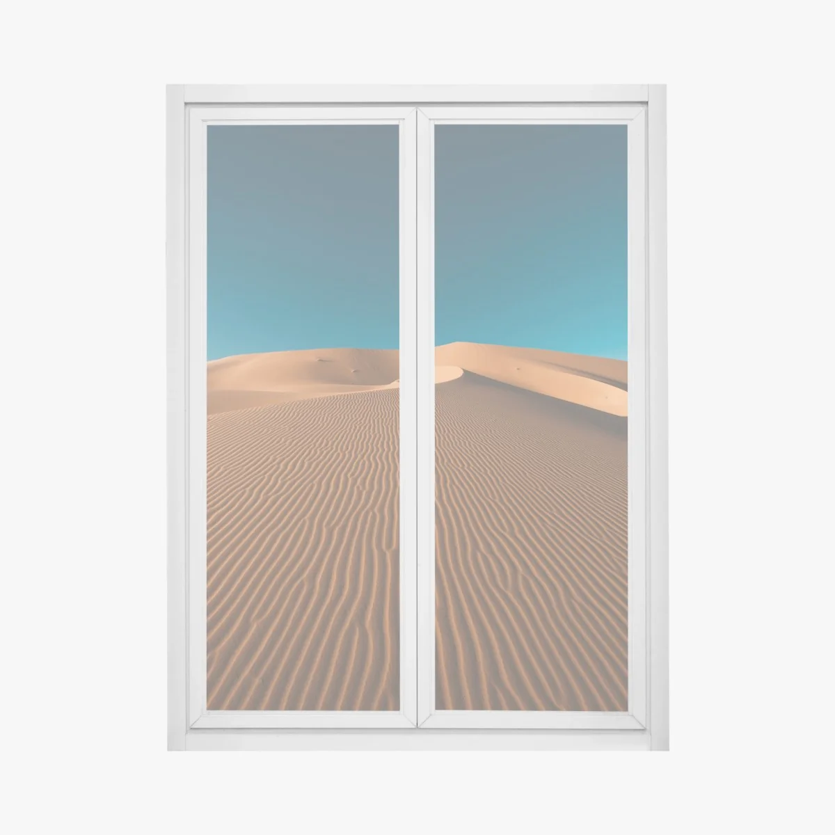 Naklejka na okno złote wydmy pod głębokim niebem – Wallissimo® Naklejka na okno złote wydmy pod głębokim niebem – Wallissimo®