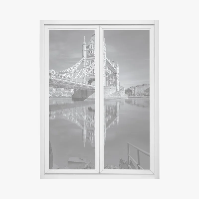 Naklejka na okno surowa tekstura betonowej ściany – Wallissimo®