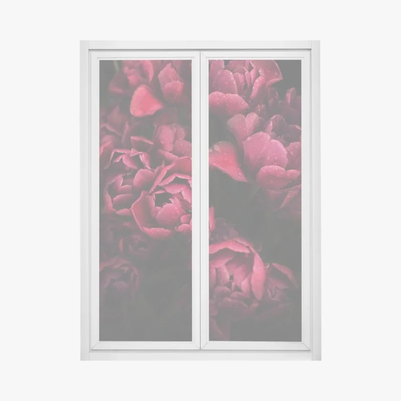 Naklejka na okno zachód słońca nad Wieżą Eiffla – Wallissimo®